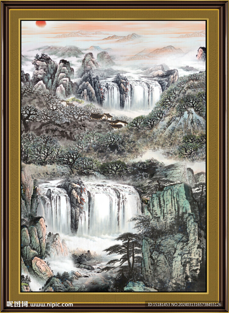 山水国画 