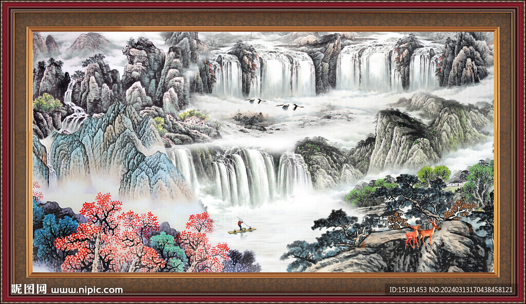 山水国画 