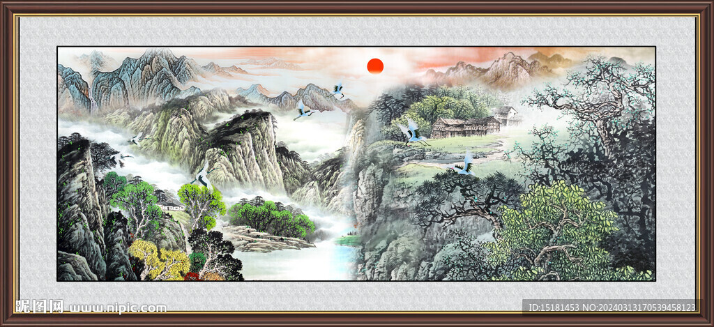国画山水画