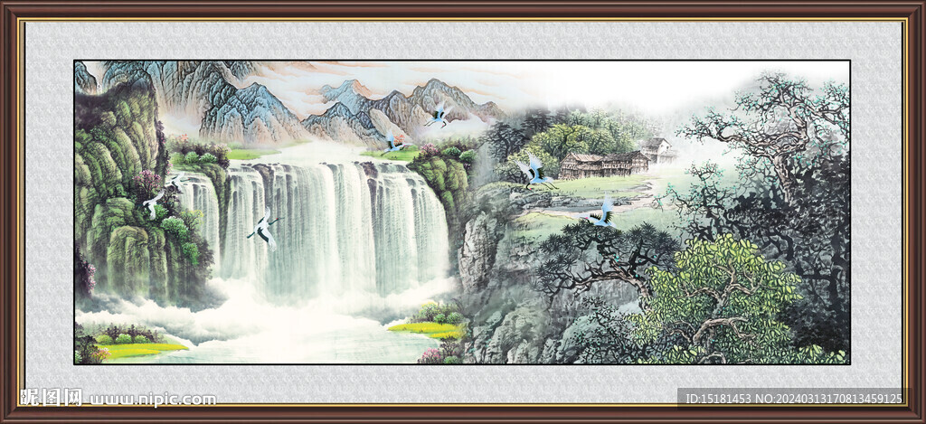 山水国画 
