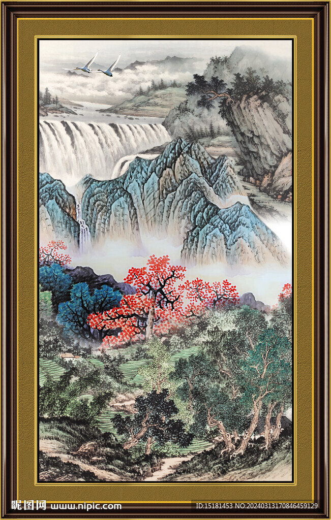 山水国画 