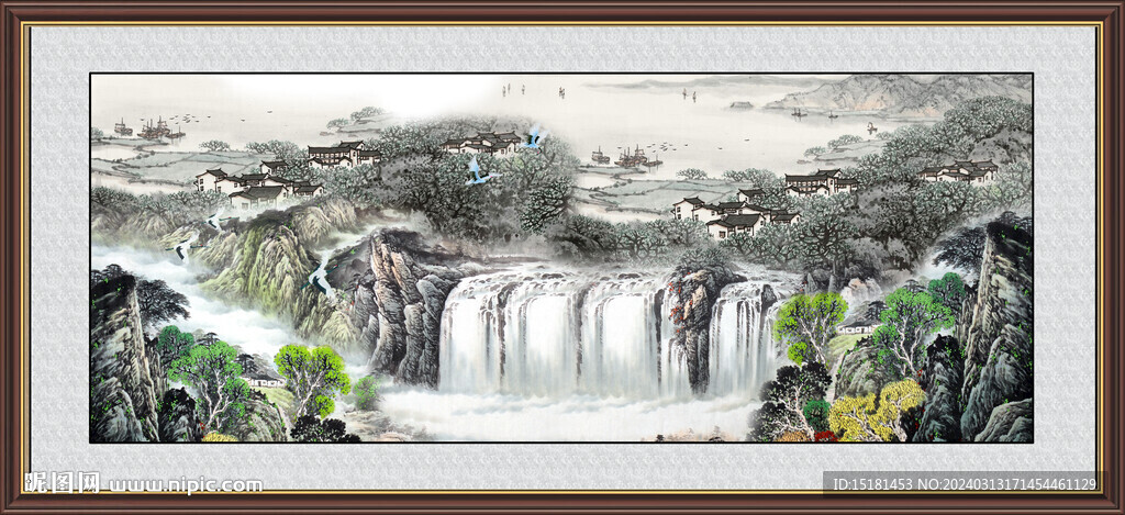 山水国画 