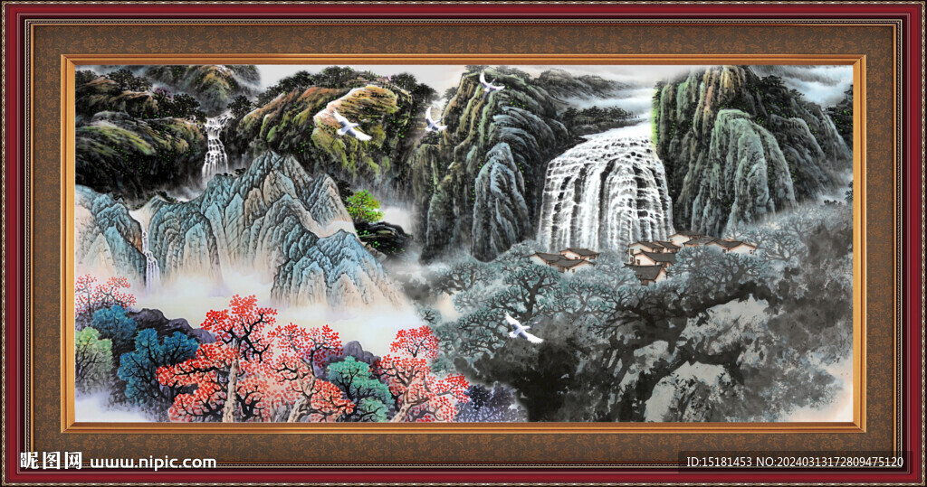 山水国画 