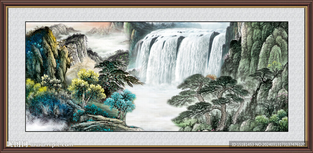 山水国画 