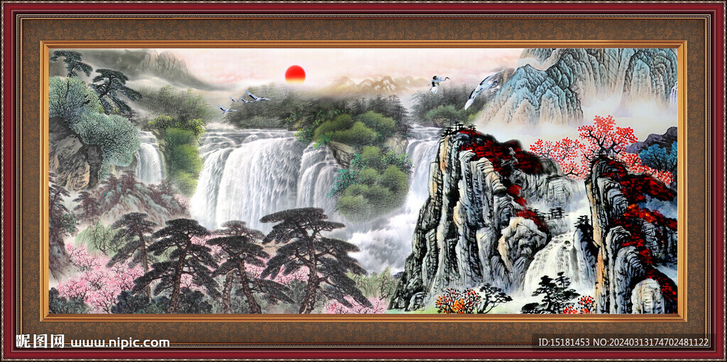 国画山水画