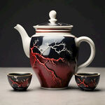 设计一件与井冈山红色文化相关的陶瓷茶具