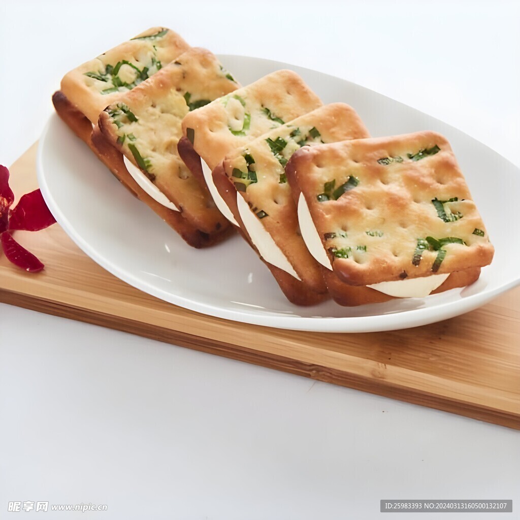葱轧饼干 