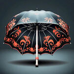 矢量格式 雨伞伞面设计