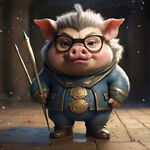 帅气可爱耍酷天蓬元帅猪八戒卡通