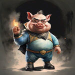 帅气可爱耍酷天蓬元帅猪八戒卡通