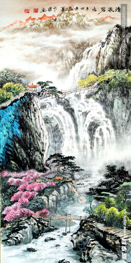           风景壁画 