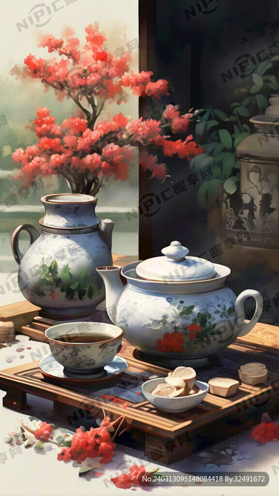 立秋 煮茶 茉莉花 白术 山药