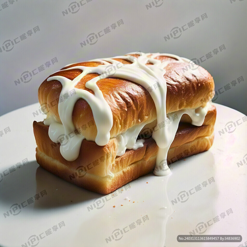 单片夹心吐司 并有动态感一些