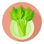 盘子里的芹菜