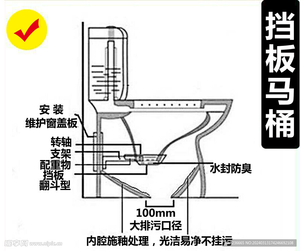 马桶结构图