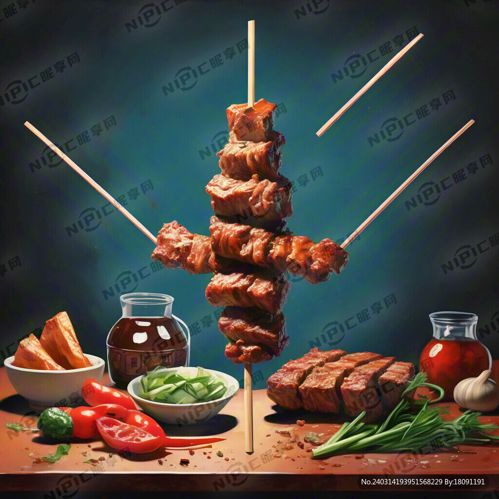 羊肉串海报