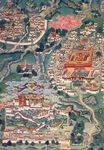 西藏唐卡-布达拉宫及大昭寺
