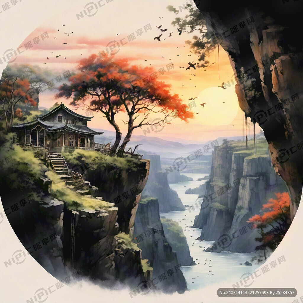 日落黄昏 夕阳西下