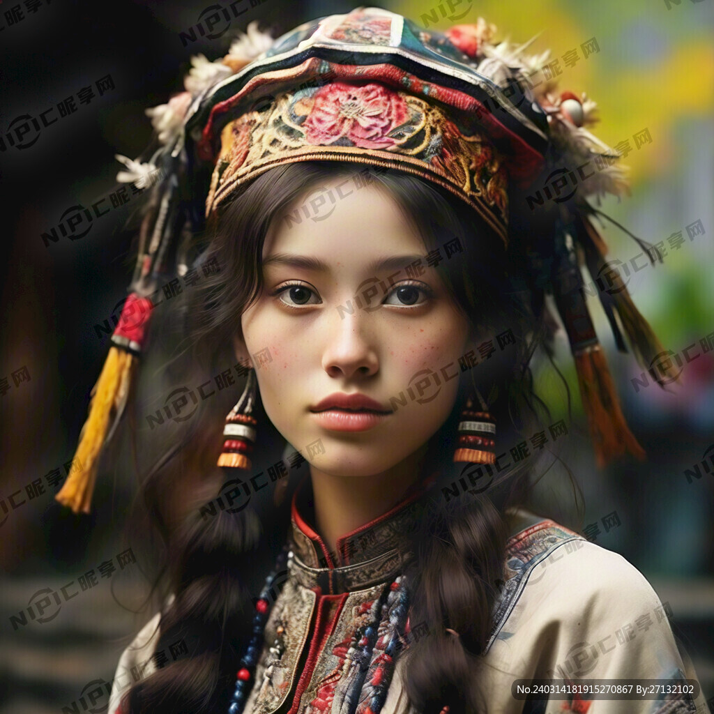 彝族的分支香堂族的姑娘