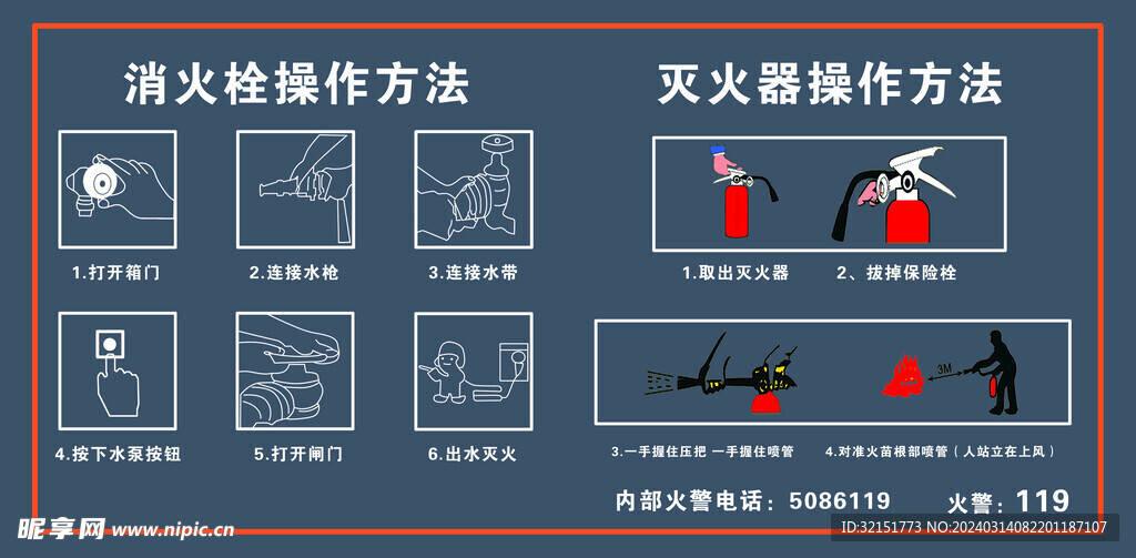 消火栓和灭火器操作方法