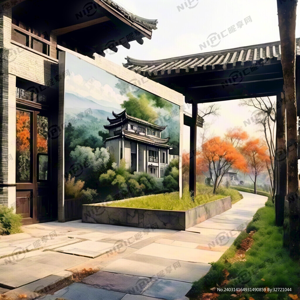 中国风 特色田园乡村