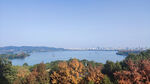 杭州西湖景区雷峰塔俯瞰西湖