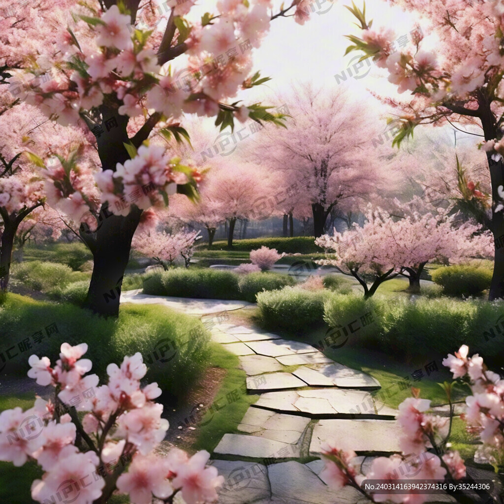 桃花林园林景观