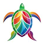 极简主义风格的海龟头像