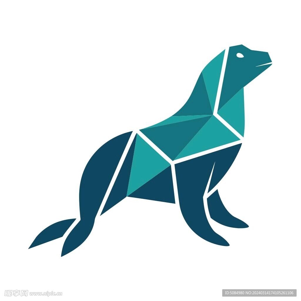 极简风格的海狮标志