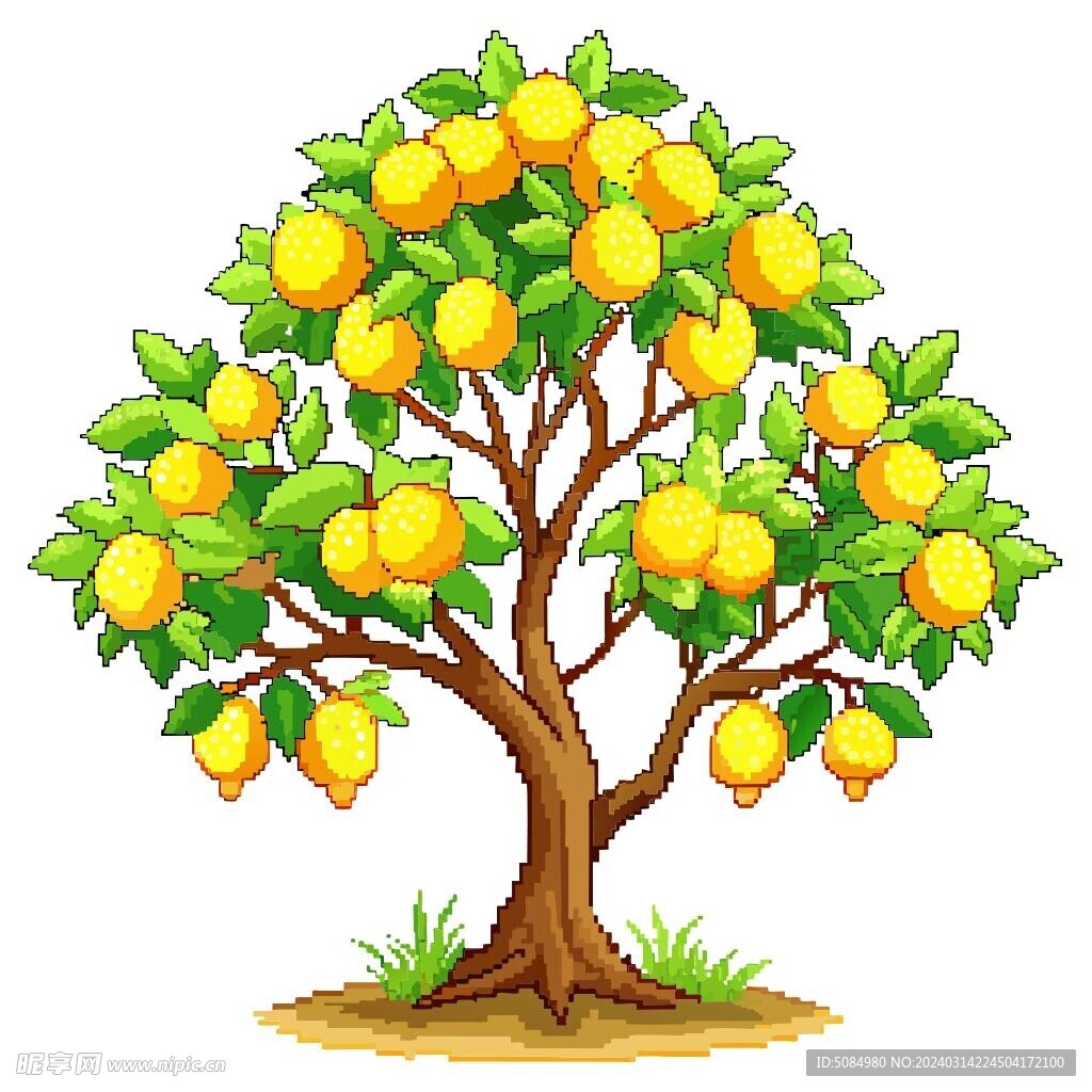 像素风格柠檬树
