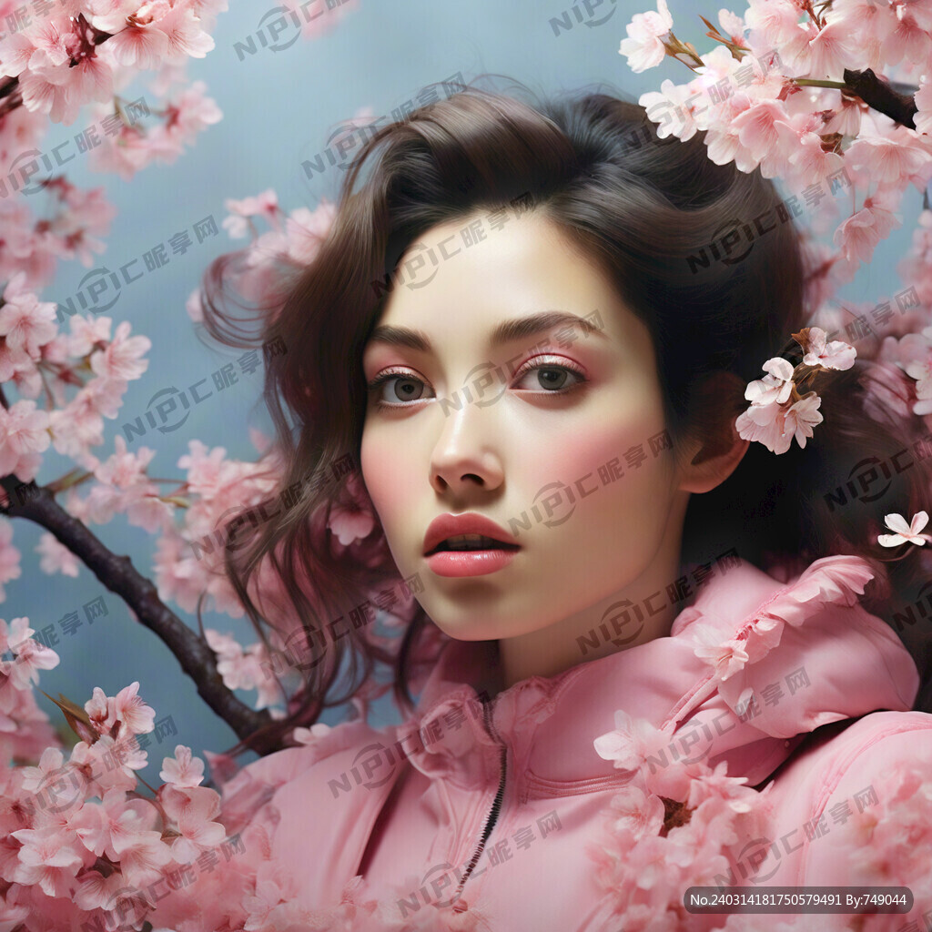 粉色 浪漫 樱花放大