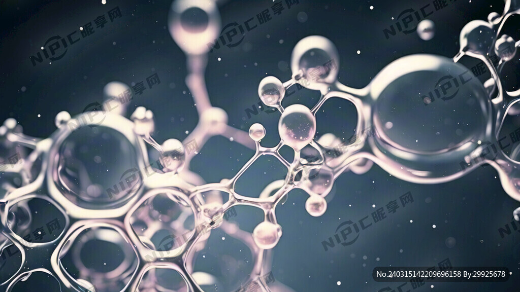 有水分子结构的背景      