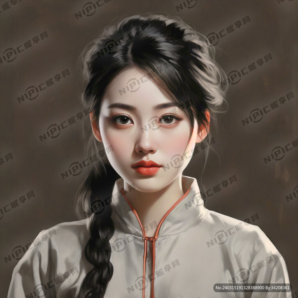 女士人物头像简笔画