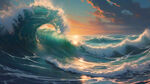 大海, 波纹