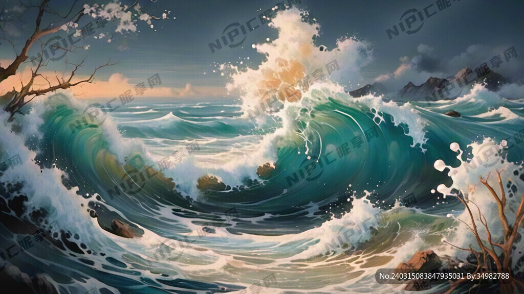 大海  波纹