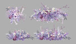 紫色花艺素材