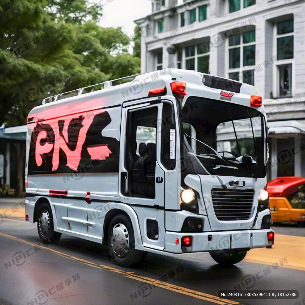 服务车车身字体