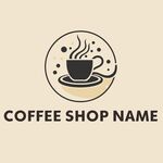 咖啡图标logo清新简约矢量图