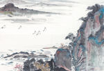          现代山水画 