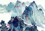          现代山水画 