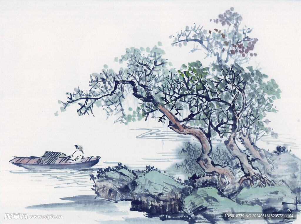          现代山水画 