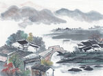          现代山水画 