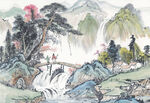          现代山水画 