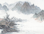          现代山水画 