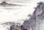          现代山水画 