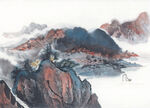          现代山水画 