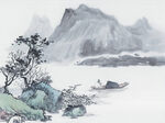          现代山水画 