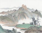          现代山水画 