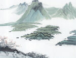          现代山水画 