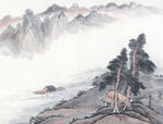          现代山水画 